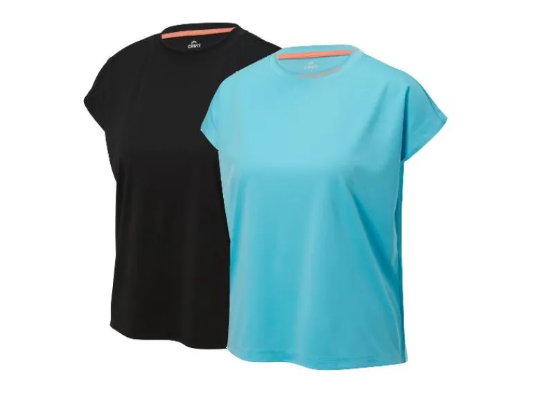 2 dames sportshirts<CRIVIT New