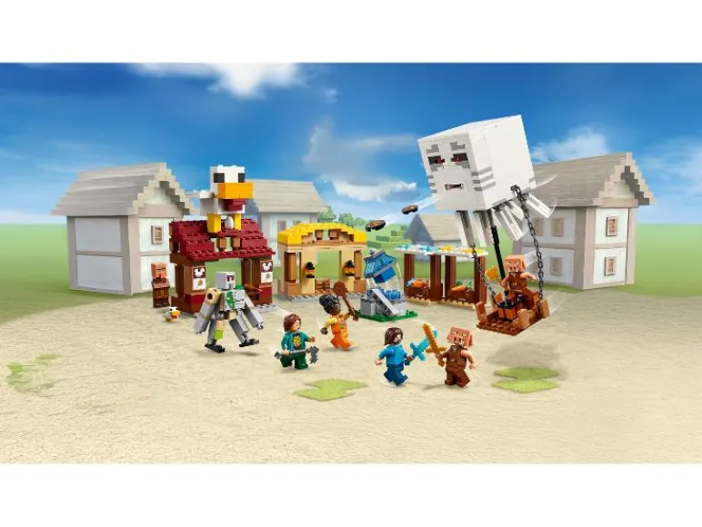 21273 De Ghast-ballon aanval op het dorp<Lego Minecraft Best