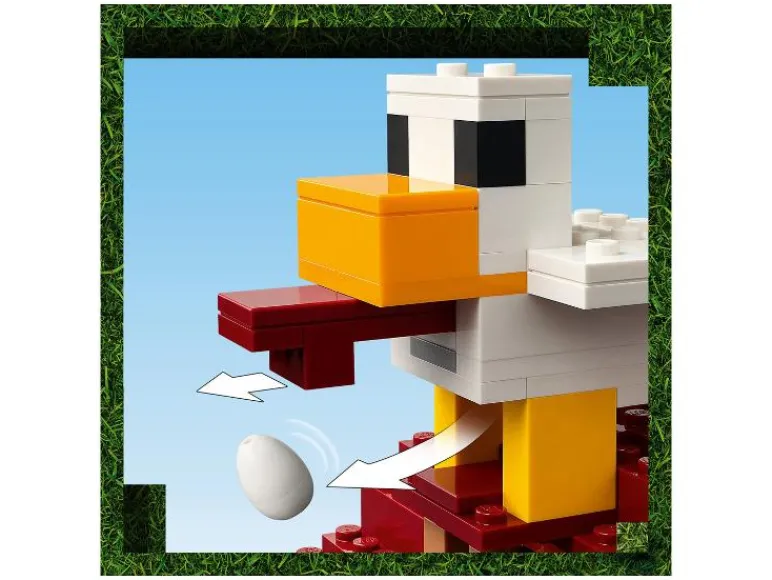 21273 De Ghast-ballon aanval op het dorp<Lego Minecraft Best
