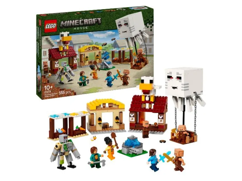 21273 De Ghast-ballon aanval op het dorp<Lego Minecraft Best