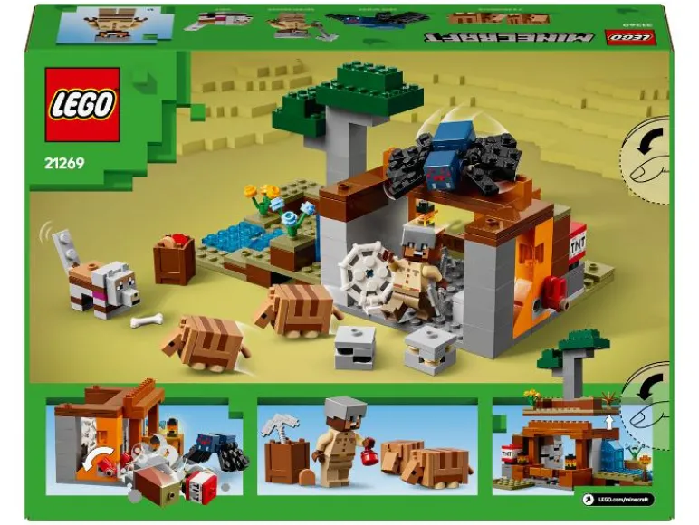 21269 De gordeldieren bij de mijn<Lego Minecraft Online