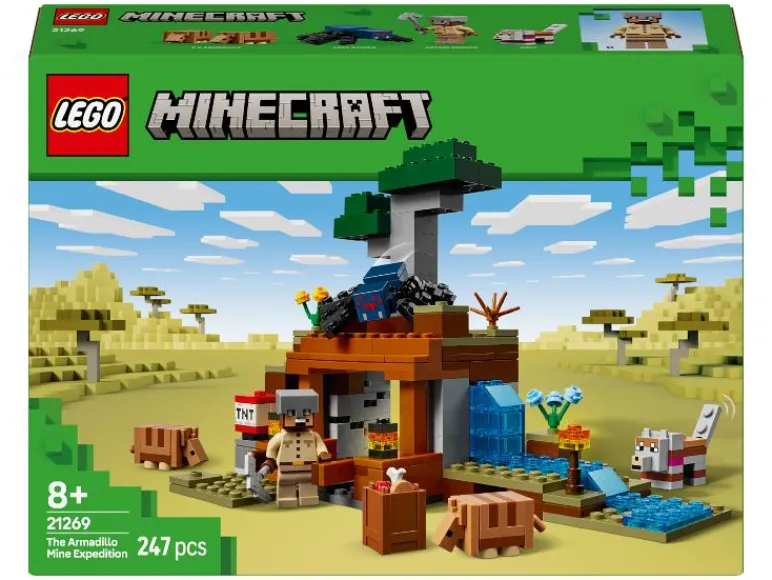21269 De gordeldieren bij de mijn<Lego Minecraft Online