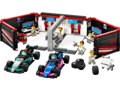 60444 F1® garage met Mercedes-AMG en Alpine auto's<LEGO® City New