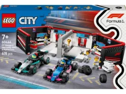 60444 F1® garage met Mercedes-AMG en Alpine auto's<LEGO® City New