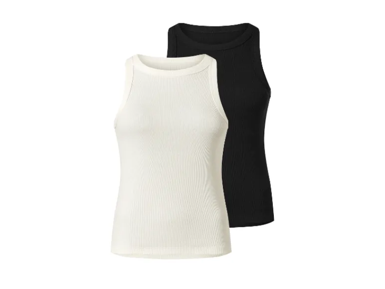 2 Geribde dames tops<esmara®