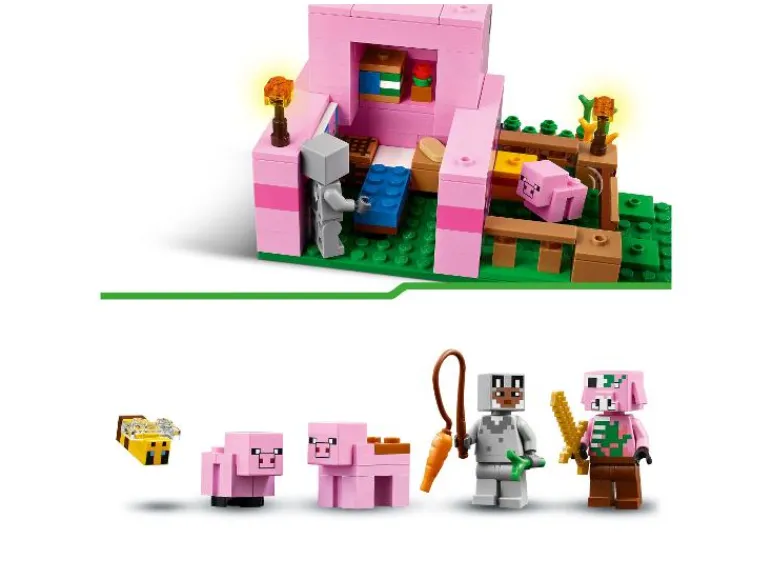 21268 Het huis van het biggetje<Lego Minecraft Discount