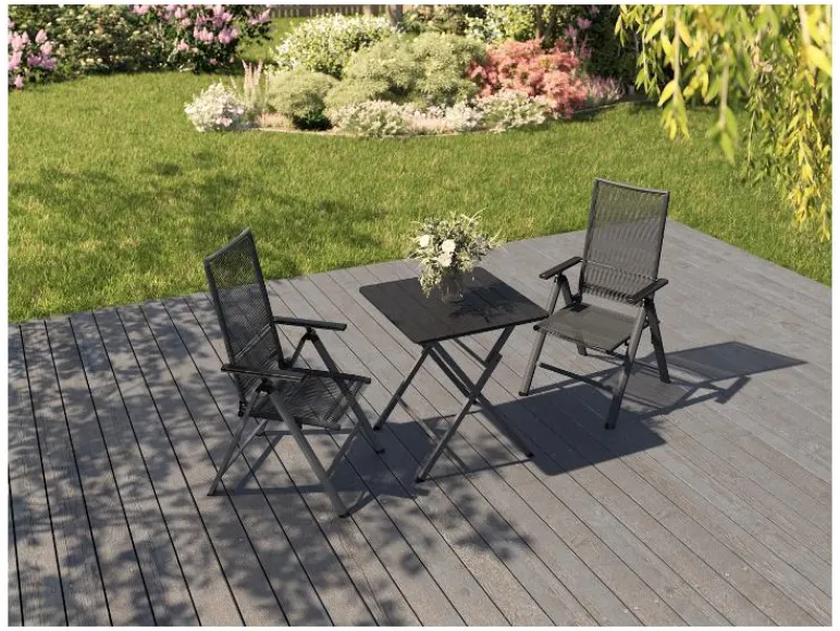 2 verstelbare tuinstoelen Miami<LIVARNO home Clearance