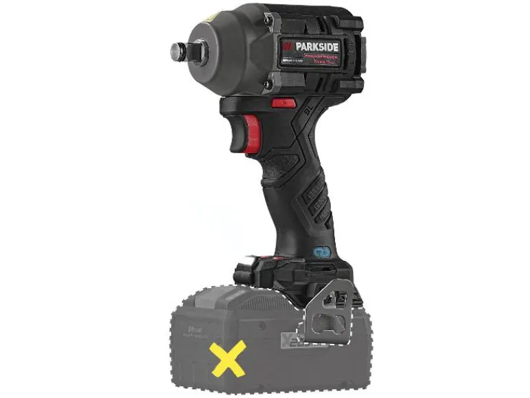 Accu-slagmoersleutel 1/2" 20 V zonder accu en oplader<PARKSIDE PERFORMANCE® Outlet