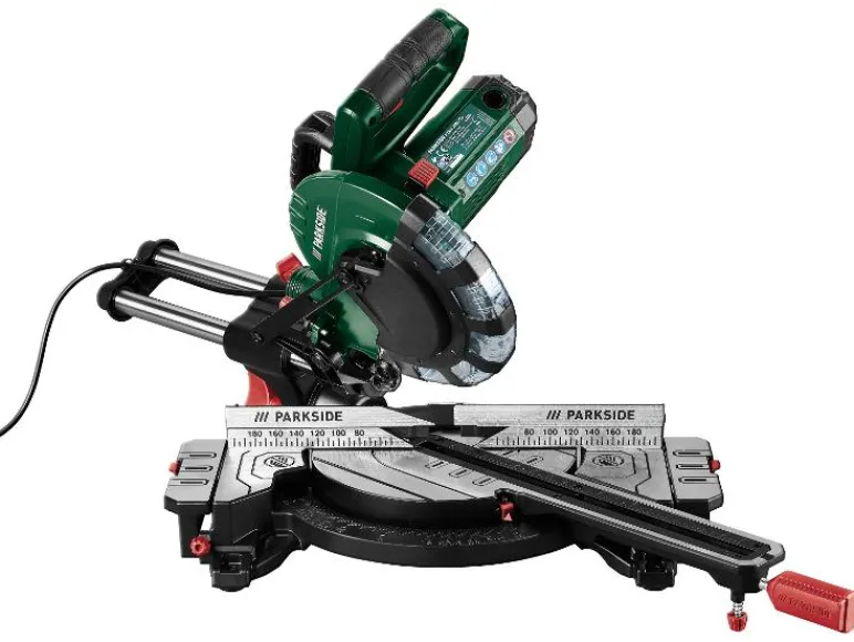 Afkortzaag met verstekfunctie 2000 W - zaagblad 210 mm<PARKSIDE® Clearance