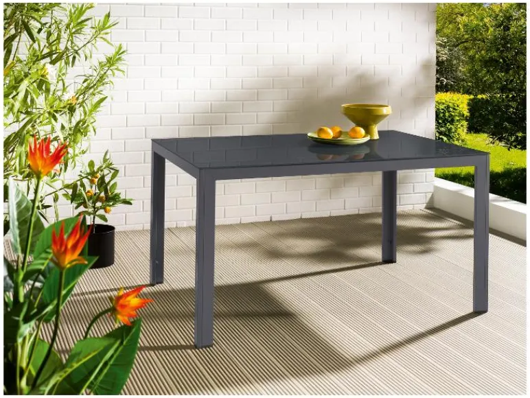 Aluminium tuintafel Houston<LIVARNO home Hot