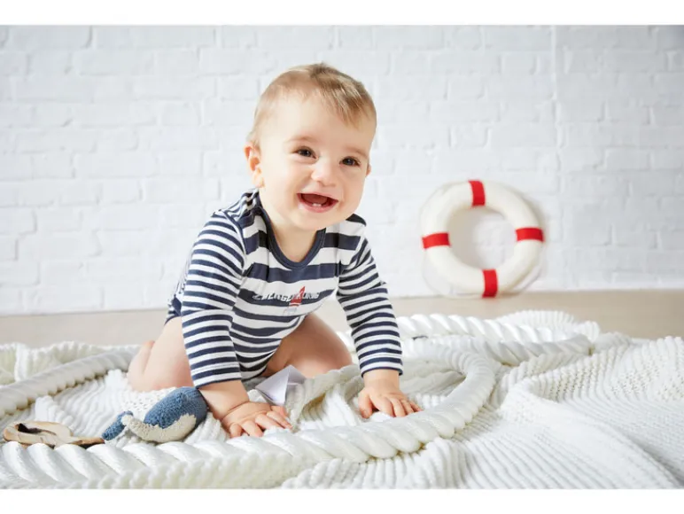 Baby romper, 2 stuks, met kruisknopen<KANZ Hot