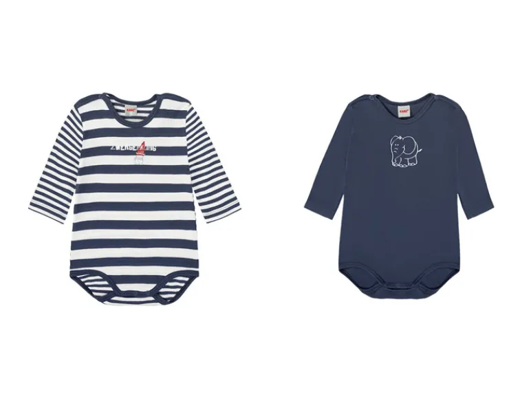 Baby romper, 2 stuks, met kruisknopen<KANZ Hot