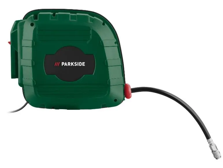 Compressor met automatische slanghaspel 1100 W<PARKSIDE® Hot
