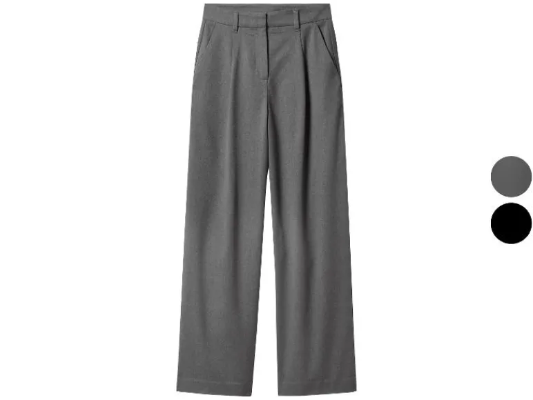Dames flanellen broek - Wide leg<esmara® Online
