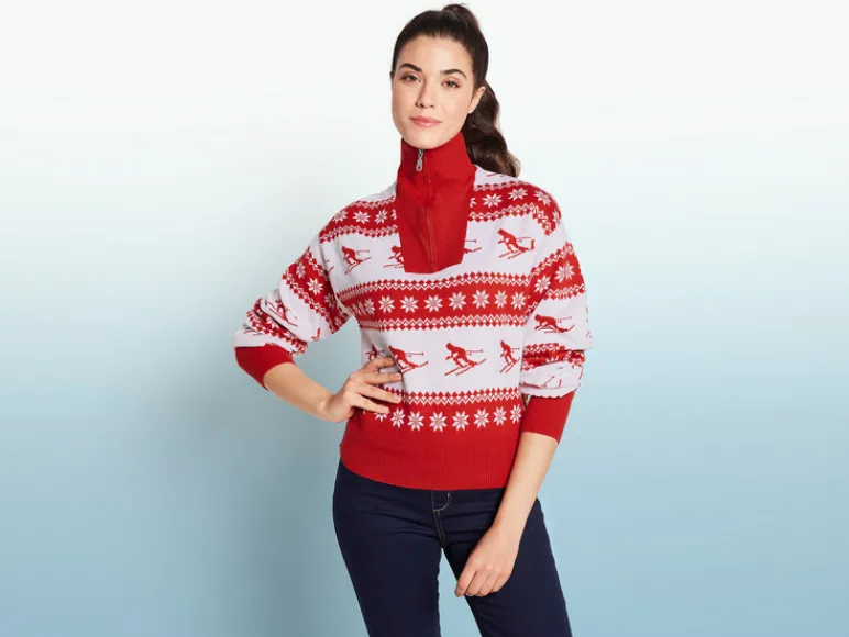 Dames gebreide schipperstrui<esmara® Discount