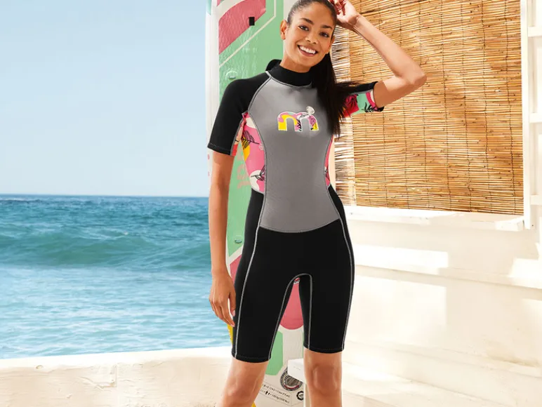 Dames neopreen shorty met sleutelzakje<Mistral Best