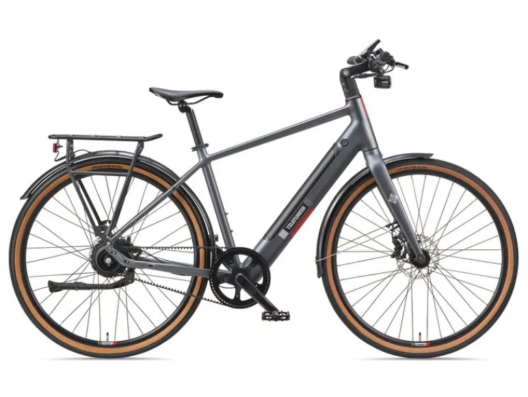 E-bike City UH220 titaniumgrijs 28"<TELEFUNKEN New