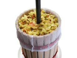 fruitpers, 6, 12, 18 of 30 liter, mechanisch, met stalen spindel<Güde Discount