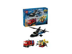Helikopter, brandweerauto en onderzeeër remix 60462<LEGO® City Hot