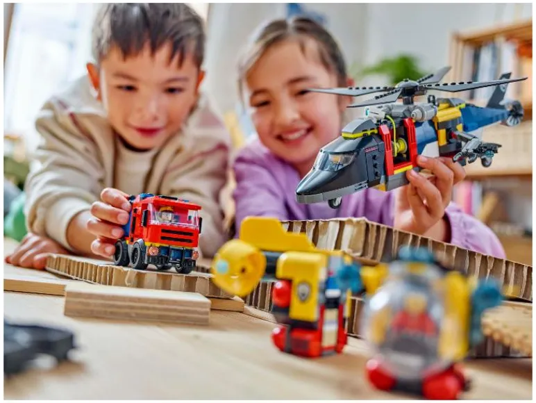 Helikopter, brandweerauto en onderzeeër remix 60462<LEGO® City Hot