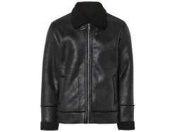 Heren bikerjack met imitatiebont<LIVERGY® Discount