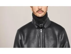 Heren bikerjack met imitatiebont<LIVERGY® Discount