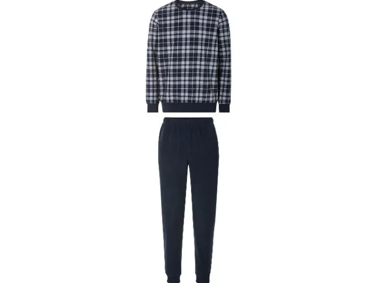 Heren fleece pyjama<LIVERGY® Discount