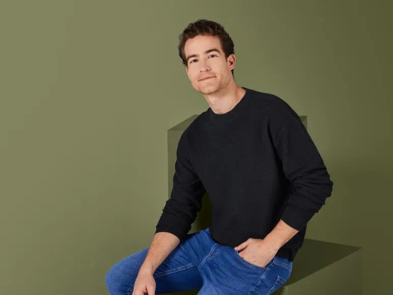 Heren gebreide pullover<LIVERGY®