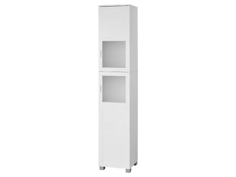 Hoge badkamerkast en onderkast wastafel Basel<LIVARNO home Outlet