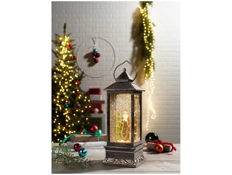 Kerstlantaarn met sneeuweffect<LIVARNO home Online