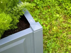 bloembak met centraal trellis, L 100 cm, 110 liter, kunststof<KHW Discount