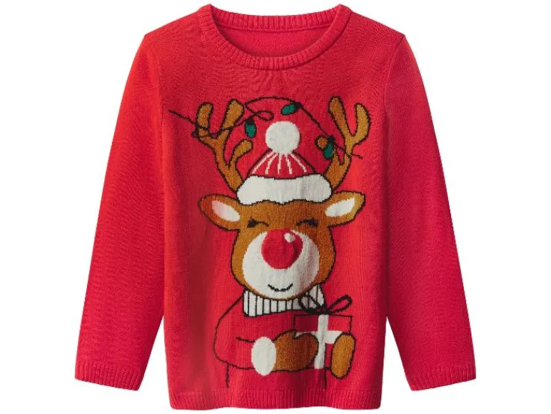 Kinder kersttrui met lampjes<lupilu® New