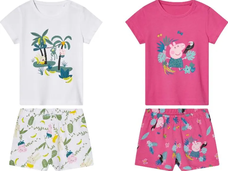 Korte kinder pyjama Peppa Pig< New