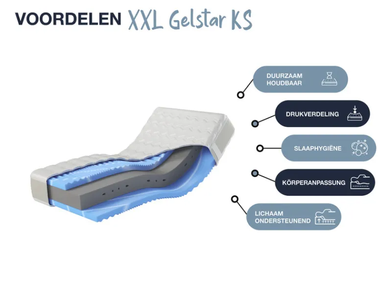 Koudschuim matras Gelstar XXL<Hn8 Schlafsysteme Sale