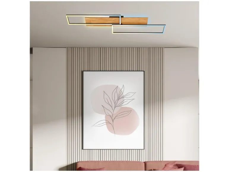 LED-plafondlamp met backlight<Briloner Outlet