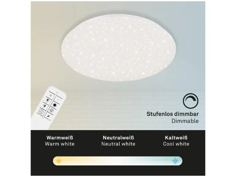 LED-plafondlamp met sterreneffect<Briloner Hot