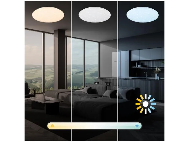 LED-plafondlamp met sterreneffect<Briloner Hot