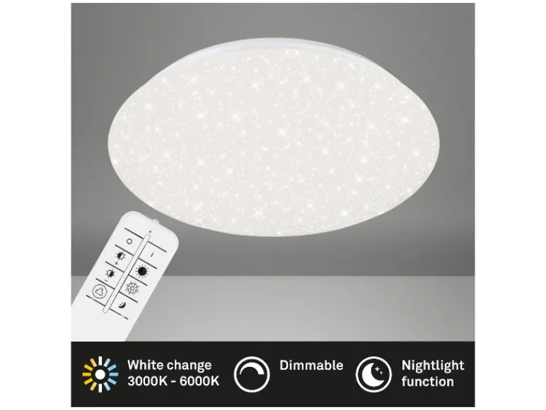 LED-plafondlamp met sterreneffect<Briloner Hot