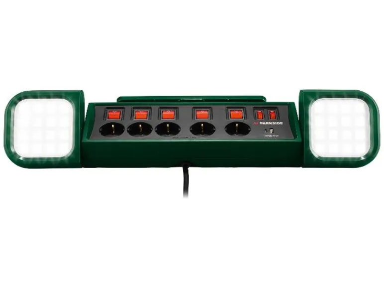 LED-werklamp met stekkerdoos<PARKSIDE®