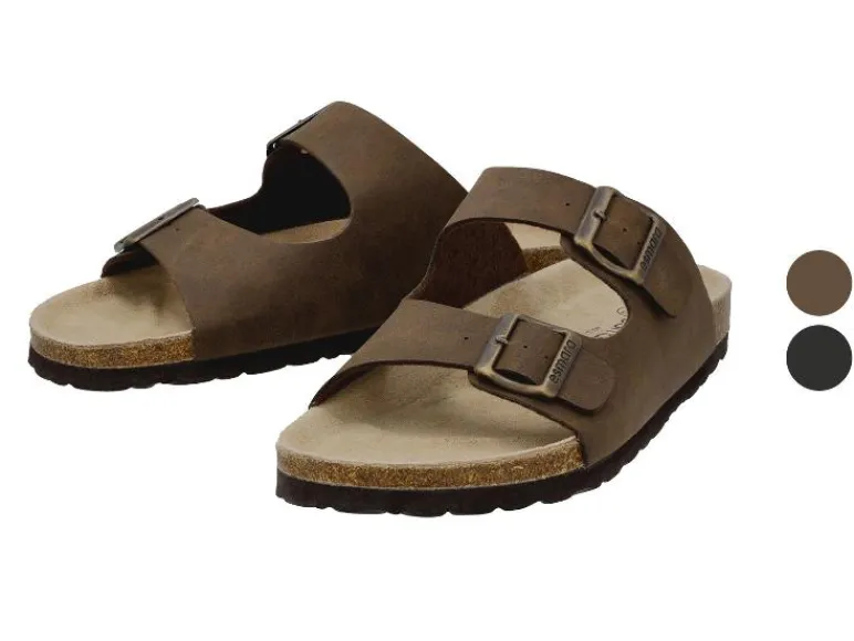 Leren heren slippers<esmara® Clearance