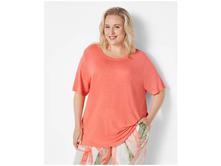 Linnen dames T-shirt - Plus size<esmara® Discount