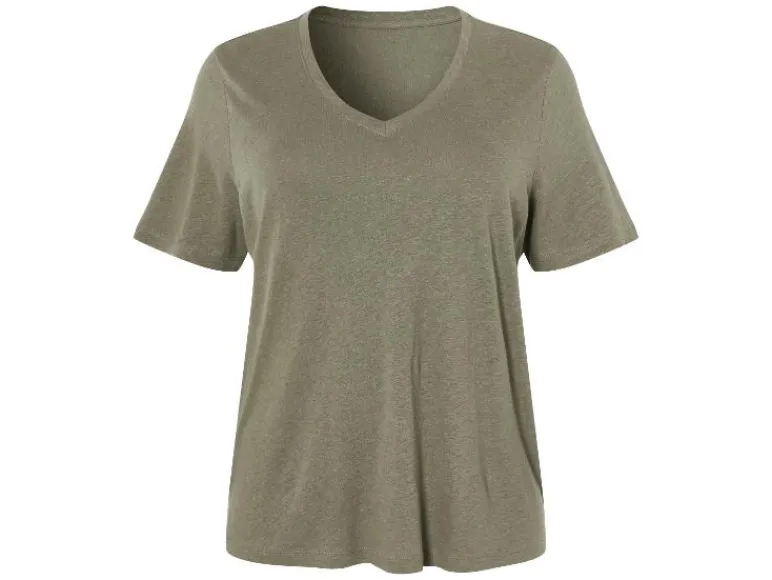 Linnen dames T-shirt - Plus size<esmara® Discount