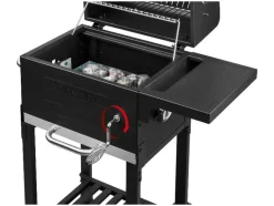 Mini houtskool BBQ Kansas<GRILLMEISTER New
