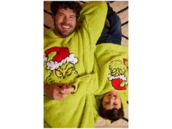 Pluche oversized kinder kersthoodie The Grinch< Discount