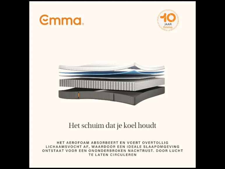 Pocketvering matras Hybrid Lite<Emma New