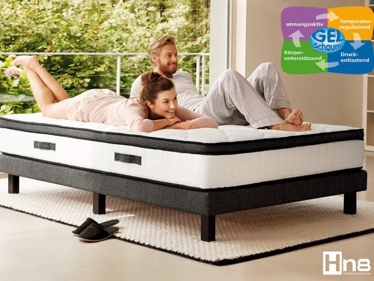 Pocketvering matras met gelschuim topper Supreme<Hn8 Schlafsysteme Discount
