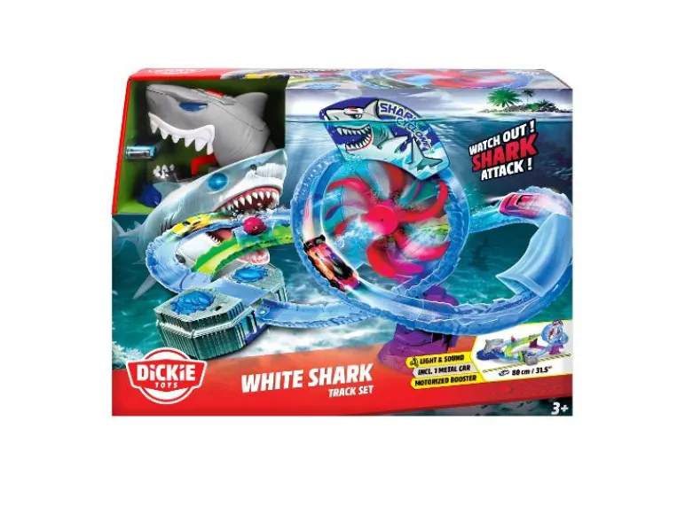 Racebaan White Shark Track Set<DICKIE Hot