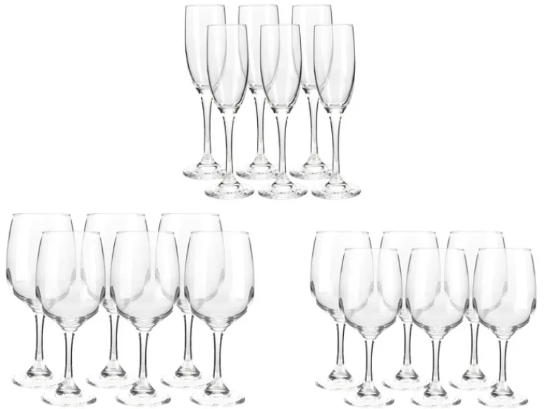 Rodewijnglazen, wittewijnglazen of champagneglazen<LIVARNO home Hot