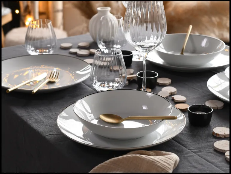 Serviesset Luna Black Line<Creatable Online