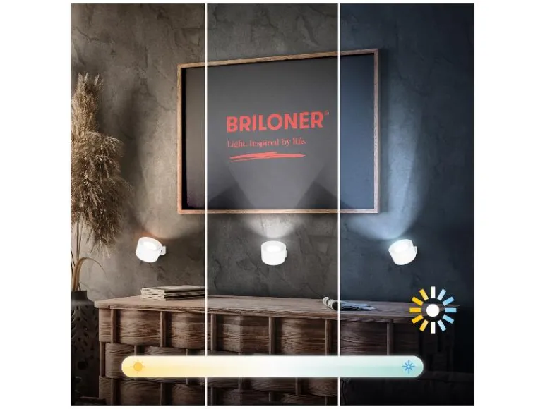 Set van 2 draadloze wandlampen<Briloner New
